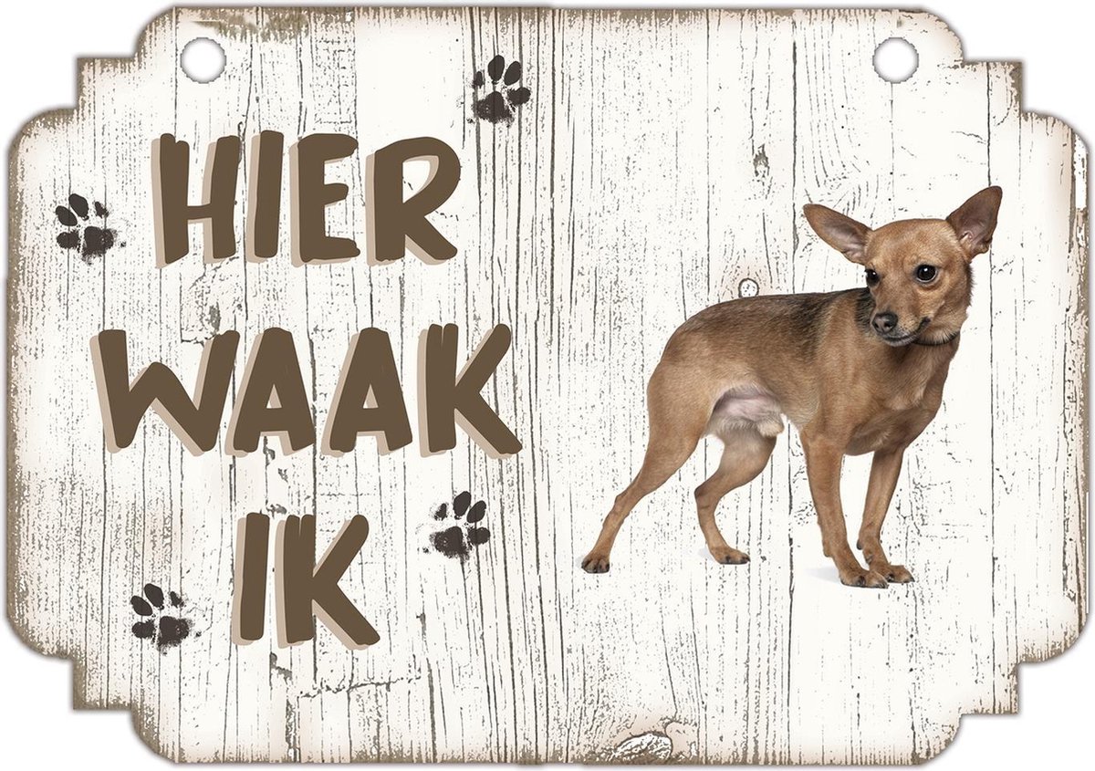 Waakbord | Hier Waak Ik: Dwergpinscher