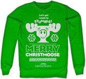 National Lampoon's Christmas Vacation Sweater/trui -L- Merry Christmoose Groen