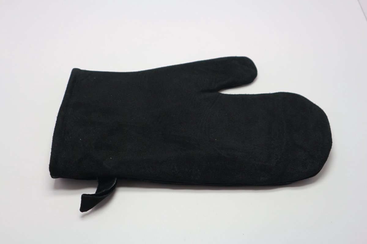Lederen hittebestendige kachel handschoen - want - haard - oven - BBQ |  bol.com