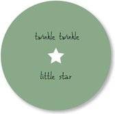 Kleine Binky - Muurcirkel - Twinkle twinkle old green - Forex - 25cm
