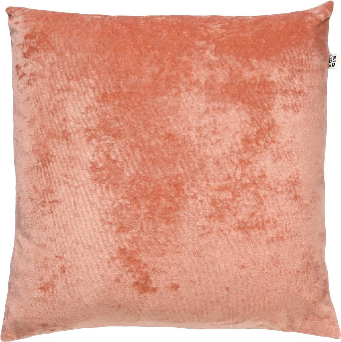 Dutch Decor SKY - Kussenhoes velvet 45x45 cm - Muted Clay - roze - met rits - zonder binnenkussen