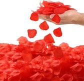 Rozenblaadjes 2000 stuks van stof + 20 rood-wit hartjes / rode rozenblaadjes / rode strooi rozenblaadjes / huwelijk / verjaardag / verloving versiering / Tafeldecoratie .