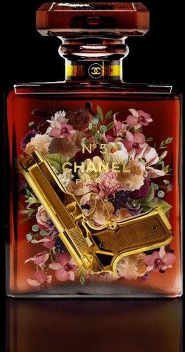 Glasschilderij - Louis Vuitton - Eau de parfum - De Woonhoek