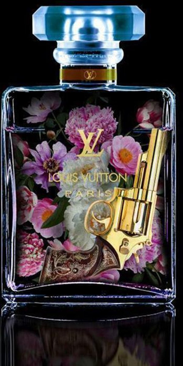 Glasschilderij - Louis Vuitton - Eau de parfum - De Woonhoek