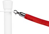 Afzetkoord Rood met chroom sluiting