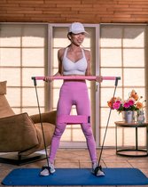 Peach-it - Pilates Stick -  Fitness hulpmiddel - Weerstandsband - Roze