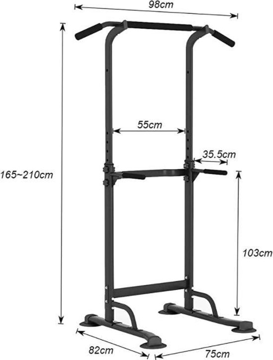 Kader bereiden vastleggen Pull up bar Verstelbaar krachtstation voor Pull Ups. Pullup Bar apparaat  voor... | bol.com