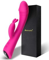 Paloqueth - rabbit vibrator voor vrouwen - g spot en clitoris stimulatie - waterbestendig - 9 vibratiestanden - Seksspeeltjes - Erotiek