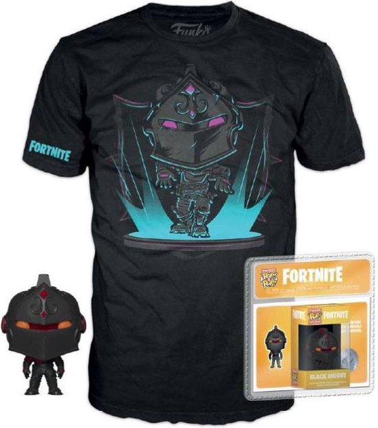 Funko Pop! & Tee Box: Games Fortnite - Black Knight (Size L)