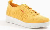 Fitflop™ Vrouwen Leren Lage sneakers / Damesschoenen Royal Tonal Knit - Geel - Maat 37