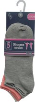 Meisjes Multipack sneaker sokjes - 10 paar meisjes fitness - hoogwaardige katoen  - maat 27/30 - enkelsokken