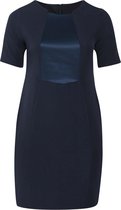 Promiss - Female - Jurk met satijndetail  - Marineblauw