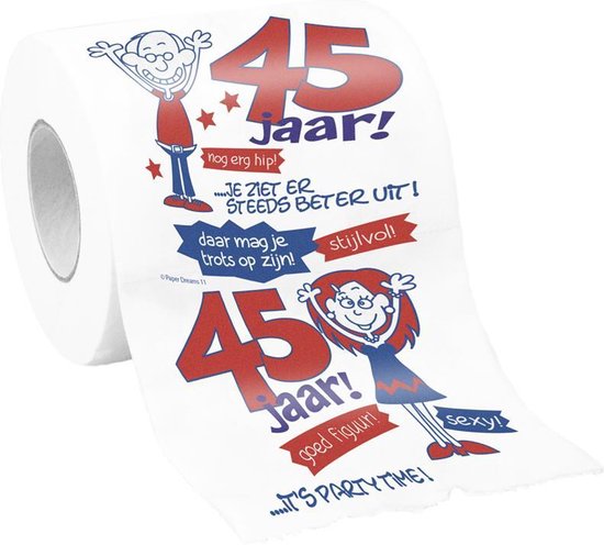 WC Papier - Toiletpapier - 45 jaar | bol.com