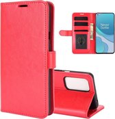 OnePlus 9 hoesje - Wallet bookcase - Rood - GSM Hoesje - Telefoonhoesje Geschikt Voor: OnePlus 9