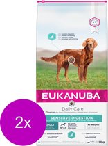 Eukanuba Daily Care Adult Sensitive Digestion - Nourriture pour chiens - 2 X 12 kg