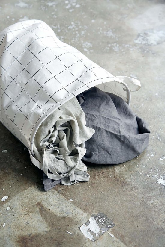 House Doctor Squares - Wasmand - Ruit - Wit