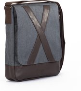 Puliqa - Exception X Model - Laptoptas - Dames/Heren - Waterafstotend  - 9 inch / Donker Grijs