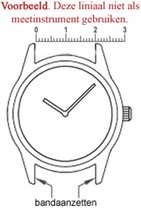 Horlogeband  wit iets  gevuld croco zacht 26 mm