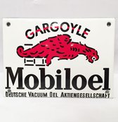 Gargoyle Mobiloel Emaille Bord