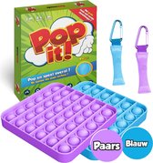 Pop It Fidget Toys Pakket onder de vijtien euro met Paarse en Blauwe PopIt en Mesh and Marble - Kids Toy - Ecomtrends®
