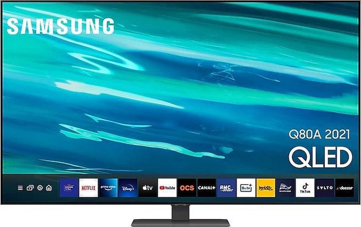 Samsung QE65Q80BAT 165,1 cm (65) 4K Ultra HD Smart TV Wifi Charbon -  Samsung