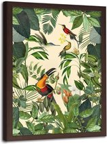 Foto in frame , Hemel voor vogels  ,70x100cm , multikleur , wanddecoratie , Premium print