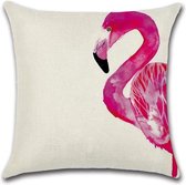 Kussenhoes Flamingo - Boann - Kussenhoes - 45x45 cm - Sierkussen - Polyester