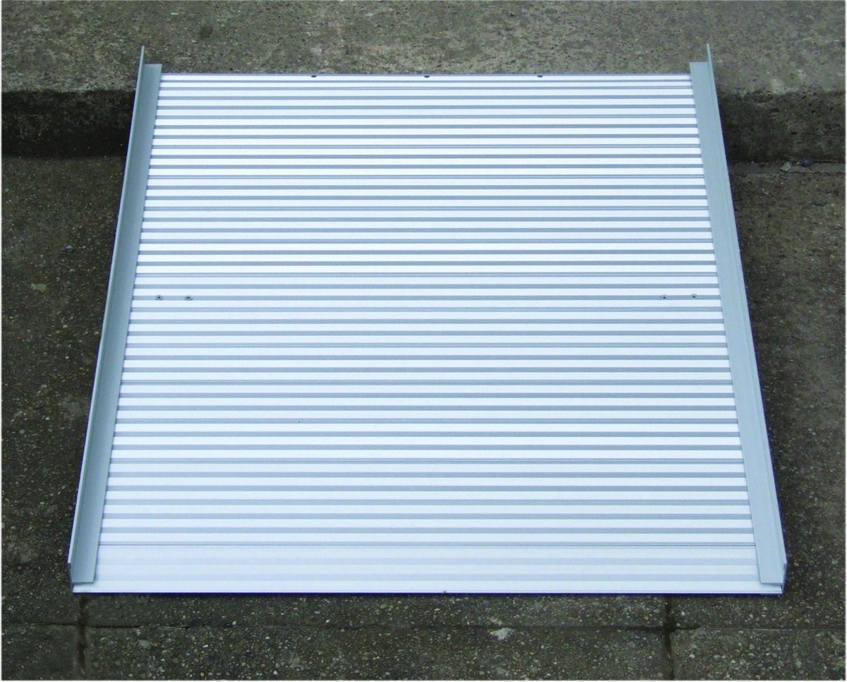 Goedkoopste Aidapt oprolbare oprijplaat zilver - aluminium