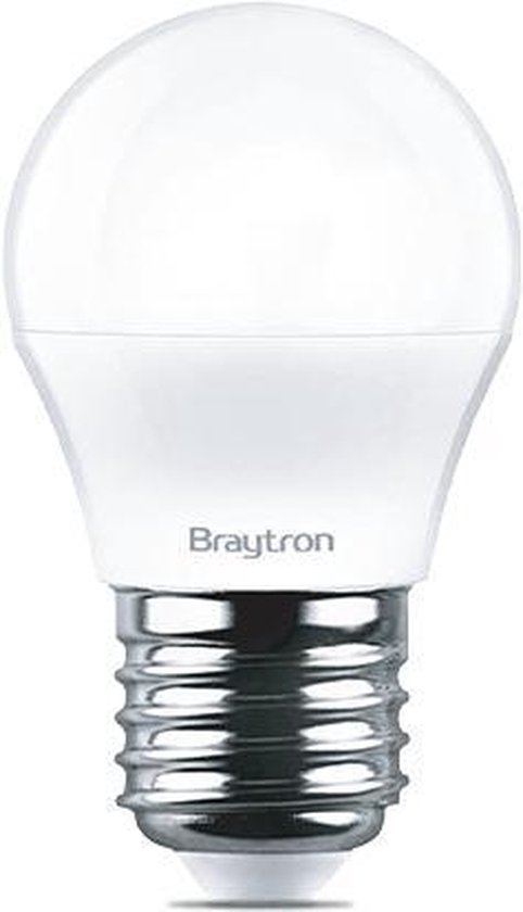 BRAYTRON-LED LAMP-WARM WHITE-ADVANCE-5W-E27-G45-3000K-ZEER ZUINIG-ENERGY BESPAREND-PEER
