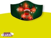 LED kapje Rendier | Rudolph | Mondkapje voor kinderen | Kerst | Kado | Mondkapje | kerstkado | Verlichting |Kinderen