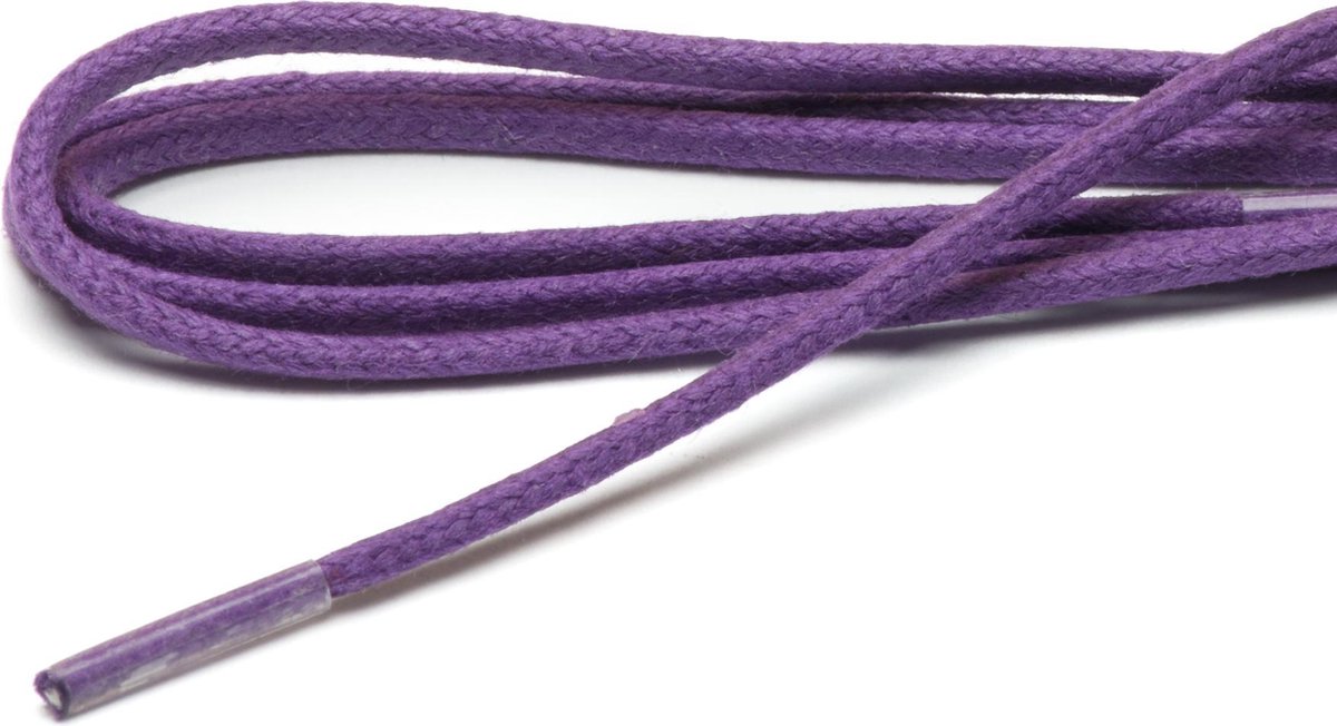 ARIESZZZ Schoenveters - Veters Rond - Paars - Wax - Rond - 75 cm - 2 mm - 4-6 gaatjes