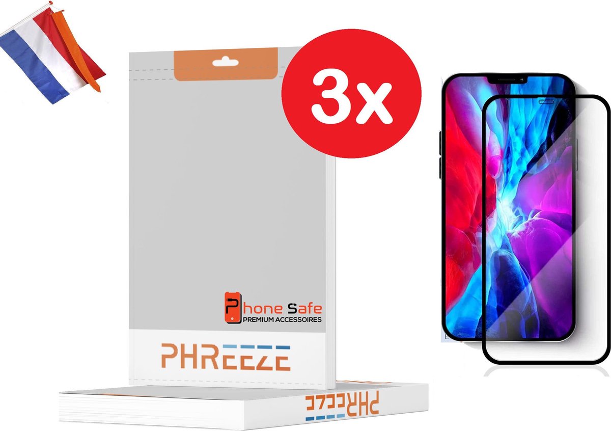 Phreeze iPhone 12 Mini Screen Protector – Premium Kwaliteit - iPhone 12 Mini Screenprotector Glas - 3 stuks | Screenprotector iPhone 12 Mini| Tempered Glass iPhone 12 Mini