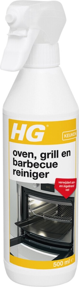 HG oven, grill & barbecuereiniger - 500 ml - zelfwerkende schuimformule -  reinigt... | bol.com
