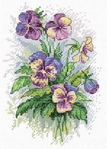 borduurpakket viooltjes