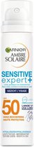Garnier Ambre Solaire Sensitive Expert+ Gezichtsspray SPF 50+ - 6 x 75 ml - Hypoallergeen - Voordeelverpakking