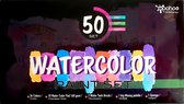 50set Aquarelverf - 36 kleuren - 2 watertank borstels - 10 stuks aquarel papier wit - 1 mengpalet - 1 sponsje - 1 box