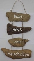 Driftwood hanger Best days are… (drijfhout)