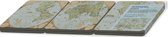 Onderzetters: Wandkaart van de wereld door Joan Blaeu, Het Scheepvaartmuseum