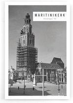 Walljar - Martinikerk '45 - Muurdecoratie - Plexiglas schilderij