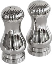By Kohler Zout en peper zilver metaal 9,5x4x4cm (set van 2) (107597)
