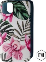 Backcover hoesje TPU iPhone XR – back cover bloemen roze orchidee print voor iPhone  – mooi bloemen printje niet transparant – iPhone XR – back cover trendy print – achterkantje iP