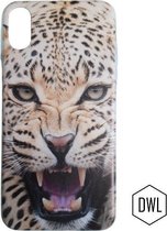 Backcover hoesje voor iPhone X/10 - cheeta tijger kat cheetah print  - mooi dieren printje - back cover trendy print - achterkantje bescherming rug  - mode trend nieuw.