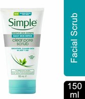 Simple Daily Skin Detox Clear Pore Scrub - Gezichtsreiniger - 150ml per tube