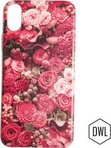 DWL design backcover Hoesje TPU voor iPhone X/10 – Rozen Roos Bloemen Print  - mooi bloemen bloem printje - back cover trendy print - achterkantje bescherming rug  - mode trend nie