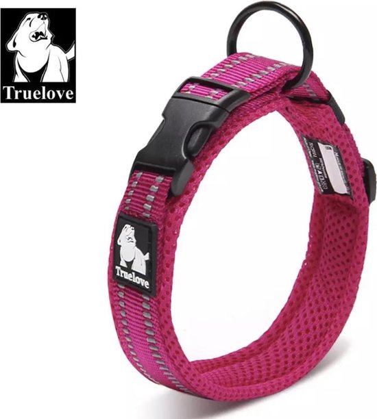 Truelove halsband - Halsband - Honden halsband - Halsband voor honden-Fuchsia XL 50-55 CM