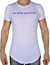 Disciplined T-Shirt van Bamboe stof - Wit (M) - Disciplined Sports