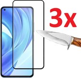 Full Cover 3D Edge Tempered Glass Screen Protector Geschikt Voor Xiaomi Mi 11 (5G) - Ultradun Gehard Glas - Optimale Bescherming - Screenprotector Beschermglas - Glasplaatje Scherm Beschermer