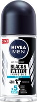 Nivea Deo Roll-on Men - Invisible Black & White fresh 50ml