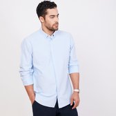 ULTRAMARINE Oxford Shirt Heren van 100% Katoen - Overhemden Heren Volwassen met Klassieke Kraag met Knopen - Blouse Heren met Lange Mouw - Longsleeve Heren  - Overhemd / Topjes voor Heren - L