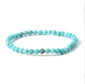 Nixnix - Turquoise armbandje - Yoga - Meditatie - Energiesteen 4mm